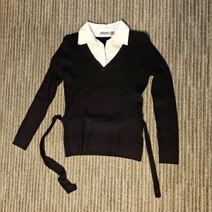 Apt. 9 long sleeve shirt with waist tie